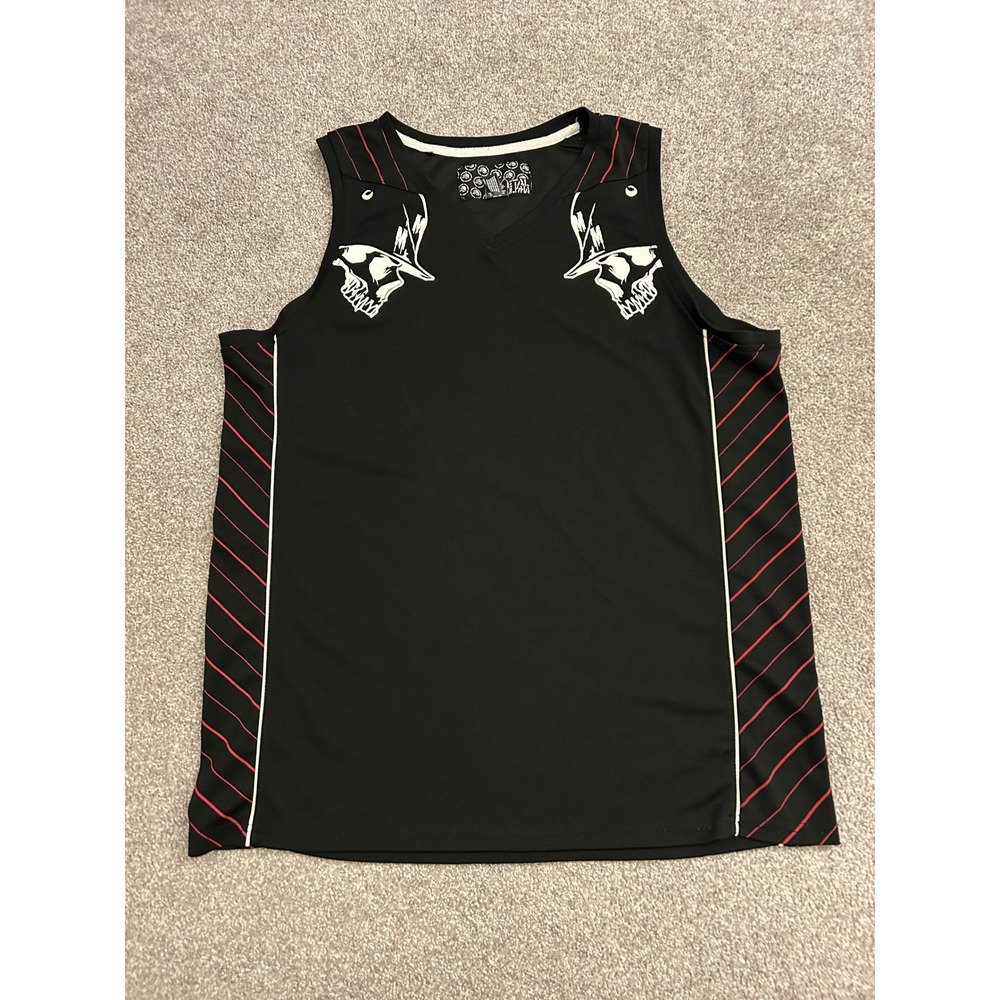 Metal Mulisha Tank Top Mens XL Black Excellent Skull Graphic Jersey Shirt